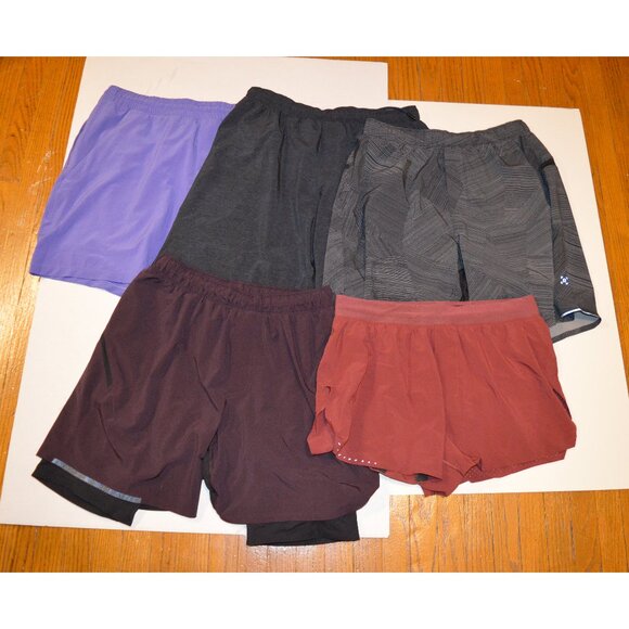 Lululemon Men's Short Size Medium Lot - Surge, Pace Breaker, Fast & Free - Picture 1 of 12